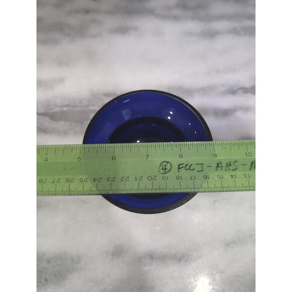 Party‎ Light Cobalt Blue Votive Holder, Tea Light Candle Holder, Bubble Glass - Picture 9 of 10